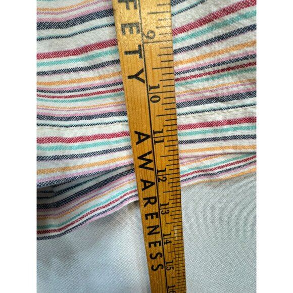 Khakis By Gap Women's Girlfriend 3 Inch Shorts Stretch Stripe Sz 6/28 Multicolor - Picture 6 of 11